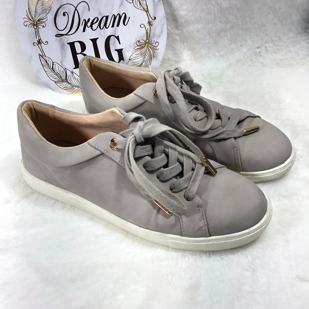 TOPSHOP GRAY SNEAKERS WOMEN SHOES SIZE 38 - Picture 2 of 13